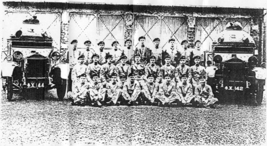 The Armoured Car Section, Rangoon Battalion, B.A.F. in 1936.