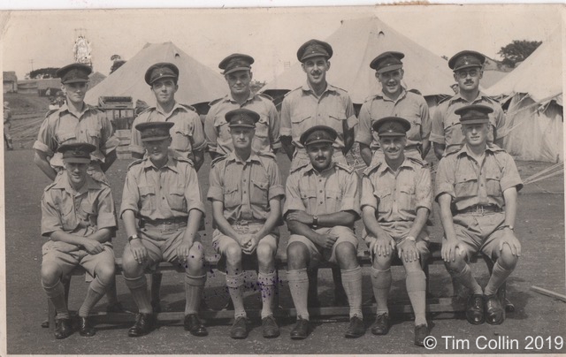 Captain Geoffrey Collin and officers