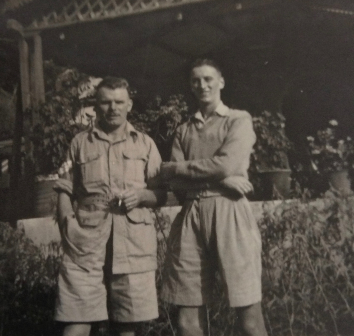 William Cunningham and a comrade in India.
