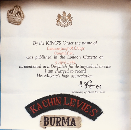 Certificate of MiD and shoulder flashes