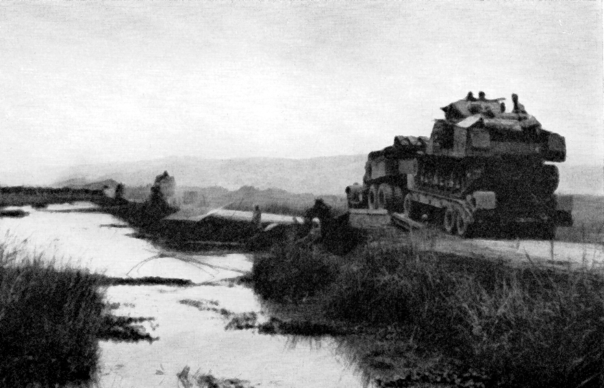 Lee tanks on tank transporters - Imphal