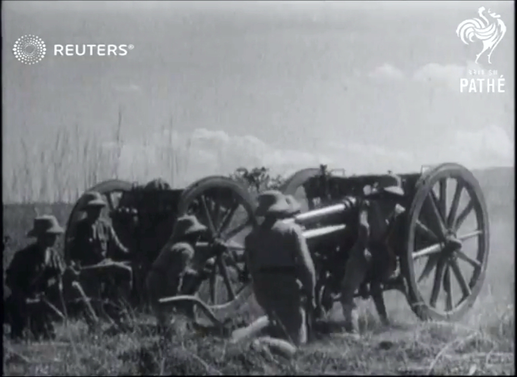 5th Field Battery, B.A.F., near Martaban
